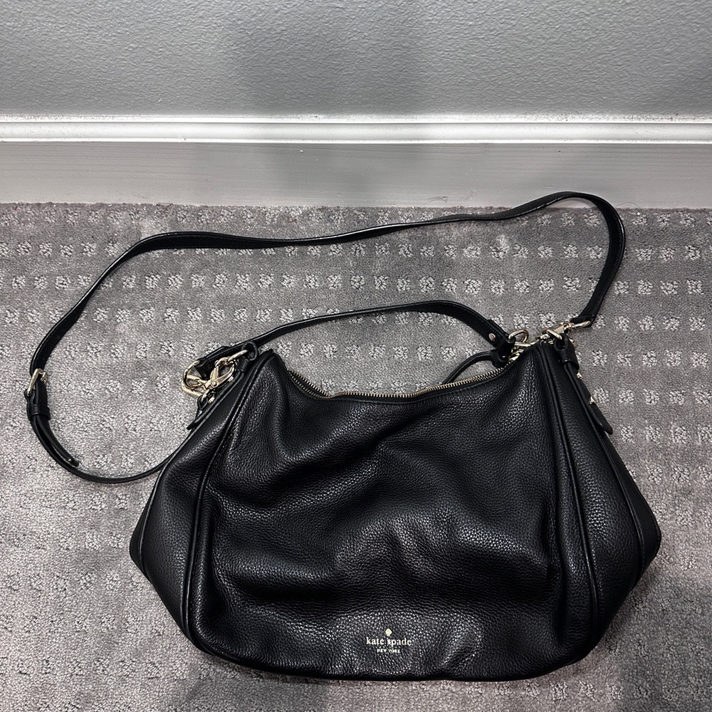 Kate Spade Black Leather Shoulder Bag